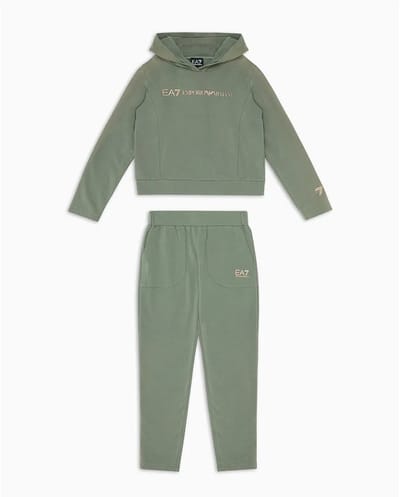 Ea7 Emporio Armani 6dfv02_fjzez Trainingspak Groen 14 Years Meisje