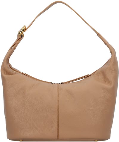 COCCINELLE Leren Schoudertas Fernanda Shoulder Bag Skin Lichtbruin