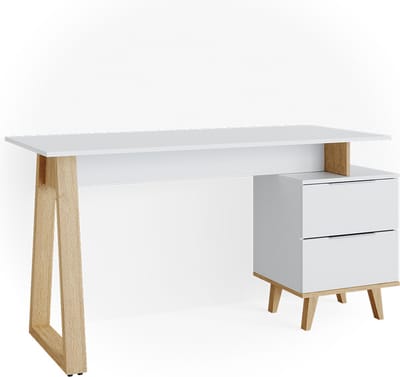 Vicco Nautica Bureau – 138 x 60 cm met laden L Wit