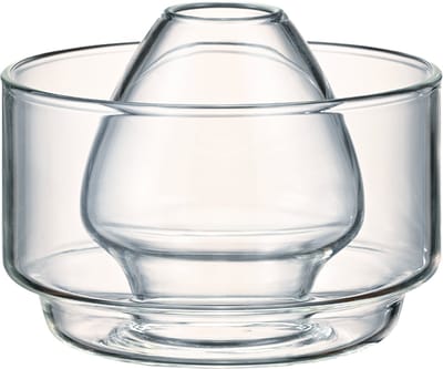 HARIO Matcha Chasen Houder met Kom - Hittebestendig Glas - Transparant