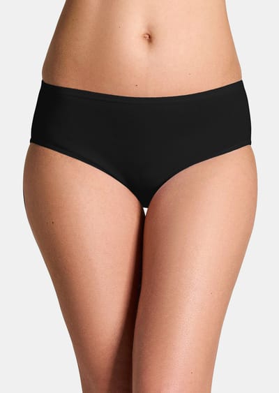 Heupslip in een set van 4 - zwart - Gr. 38 van Goldner Fashion