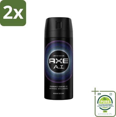 Axe - Limited Edition - Deodorant Bodyspray - A.I. - 150 ml - Voordeelverpakking - 2 stuks - Deodorant - Bodyspray