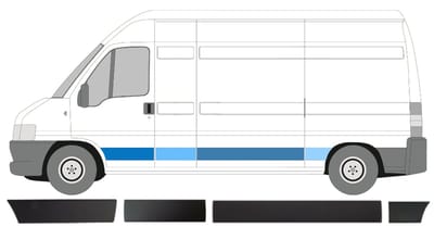 Sierlijsten set voor Fiat Ducato 2002-2006 / Links