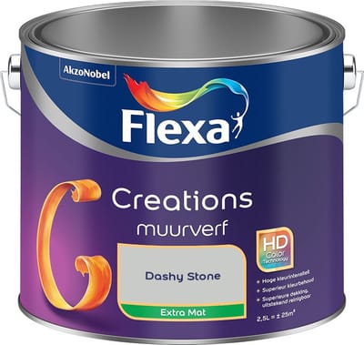 Flexa - Creations Muurverf Extra Mat - Dashy Stone - Mengverf - 2,5 L