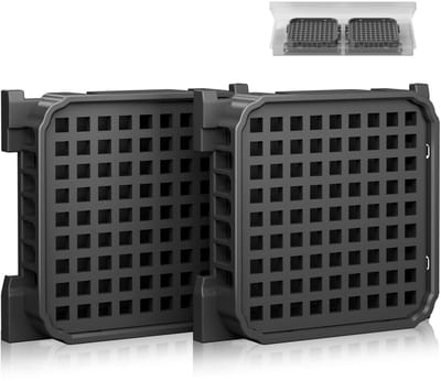 Dailygoods- Luchtfilter Effectief - Actieve Koolfilter - Geschikt voor Liebherr - Vervangt 7440021-00 - 2 Stuks - Verbeterde Luchtcirculatie - Koelkastfilter