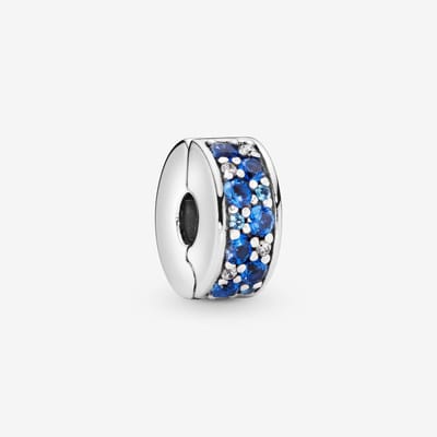 Pandora - Teal Vibrant Elegance Clip - Silver - 791817NSBMX