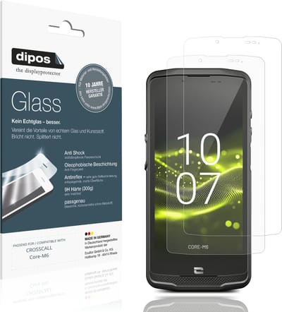 dipos – 2x Matte Pantserfolie geschikt voor CROSSCALL Core-M6 | 9H Screenprotector