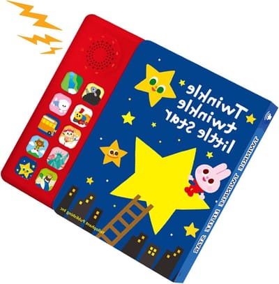 Muziekboek Kinderen - Interactief Leerboek - Engels Leren - 10 Bekende Liedjes - 23 x 21 cm - Meerkleurig
