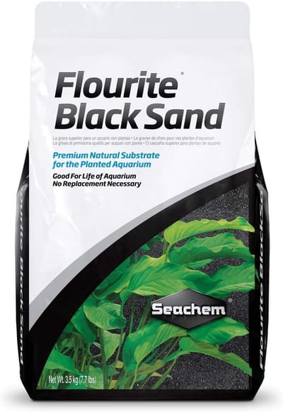 Aquarium Bodem - Zwart Zand - Planten Aquarium - Natuurlijk Substraat - 3.5 kg - Zwart