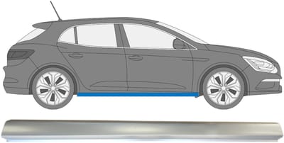 Reparatie dorpel voor Renault Megane 2016- / Rechts