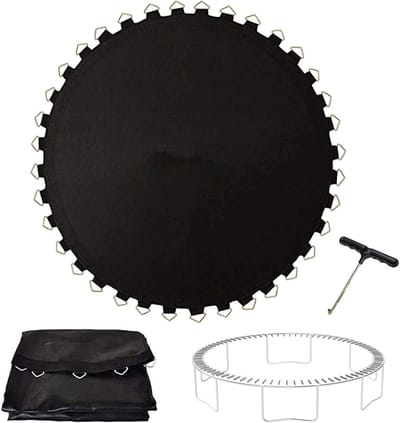 Trampoline veiligheidsmat - Vulling reparatie - Veilig springplezier - UV-bestendig ademend - 6 ft tot 16 ft - Zwart