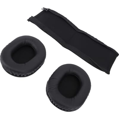 Oorkussen Hoofdband Beschermer Set Vervangende Oorkussens Hoofdbandhoes voor M50X M40X M30X M20X Koptelefoon black
