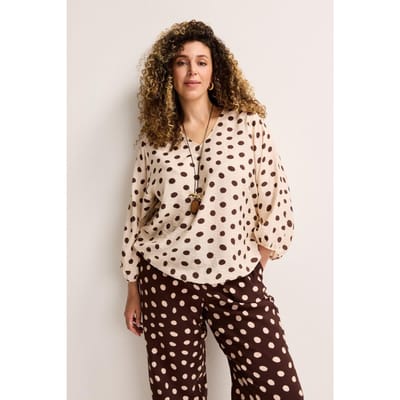 Crinkle Blouse Op Elastiek