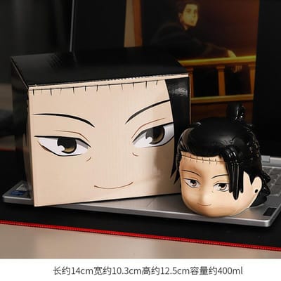 Nieuwe Jujutsu Kaisens Keramische Mok Met Deksel Satoru Gojo Theekop Geto Suguru Koffiekop Cartoon Anime Waterbekers Creatief Drinkgerei 15x11.8x13.6cm