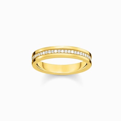 Thomas Sabo - TR2117-414-14-48 - Ring - Dames - 925er Zilver geel verguld - ringmaat 48