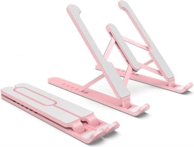 *** Verstelbare Laptoptafel Office Laptop-Tafel - Verstelbaar, Licht, Stevig, Ergonomisch & Inklapbaar -Maximale schermformaat: 17 - Minimale schermafmeting: 10 inch - van Heble® ***