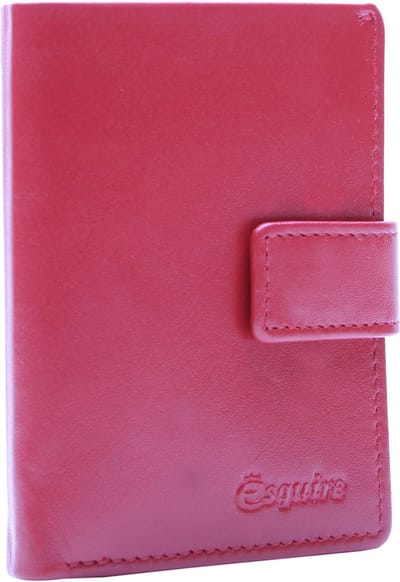 Esquire Portemonnee New Silk Wallet Red Donkerrood