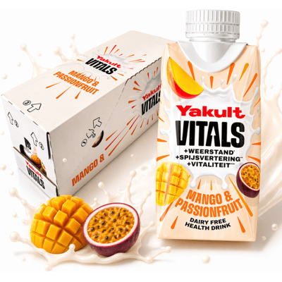 Yakult Vitals Mango & Passievrucht 200 ml × 12