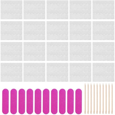 Dailygoods- Manicure-lijm 20 stuks - Transparante Gel - Waterdicht - Nagelvijlen - Manicuresticks - Sterke Hechting - Nagellijm