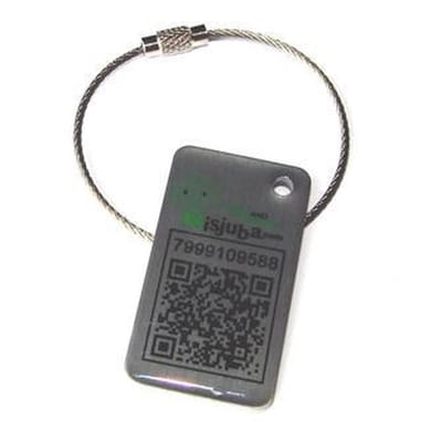 Misjuba - lost item - gevonden verloren - Sleutelhanger – Klaver 4 met QR-code