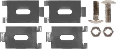 Hoekverbinder Dubbelstaafmat - Koppelstuk Hekwerk - Bevestigen Hekwerk - Antraciet Kunststof Coating - M8 x 30 mm