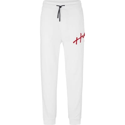 Hugo Joggingbroek met Drog-logo voor heren (Wit)