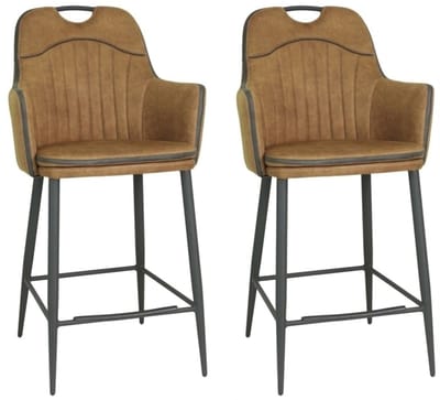 MX Sofa - Barstoel Morris - Cognac (set van 2 stoelen)