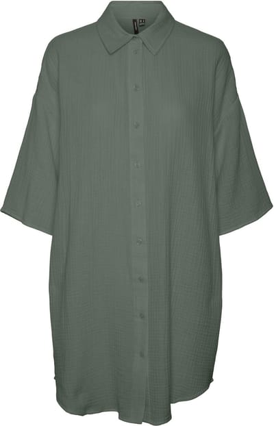 VERO MODA - VMNATALI 3/4 LONG OVERSHIRT WVN NOOS - Dames - Blouses