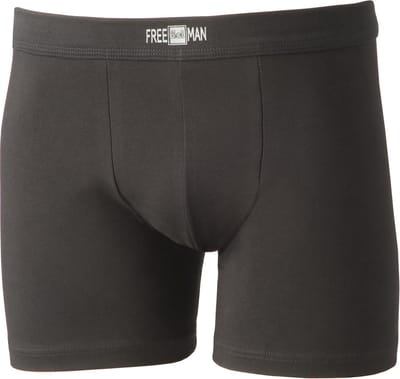 Underwear Freeman heren boxershort 18070 - Tunnel elastiek - Katoenen mannen ondergoed - Zwart / M