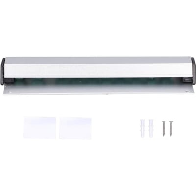 Aluminiumlegering Kaarthouder Wandmontage Schuif Check Houder Keuken Bestelling Houder Rack voor Length 20cm / 7.9in white