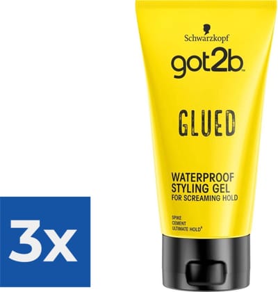 Got2B - Styling Gel - Glued - 150 ml - Bulkverpakking - 3 stuks