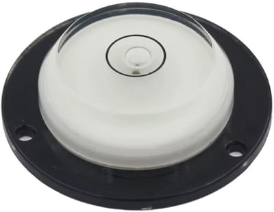 Actie4you® - Ronde Waterpas - Kunststof - 30 MM – Mini Waterpas - Zwart