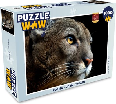 Puzzel Poema - Ogen - Zwart - Legpuzzel - Puzzel 1000 stukjes volwassenen