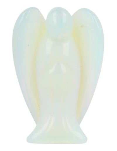 Opaliet staande engel 70 mm (synth)