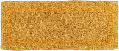 Homescapes badkamerloper mosterdgeel 40x100 cm gemaakt van 100% katoen
