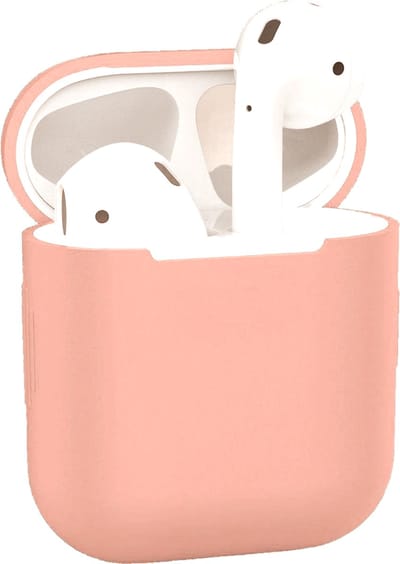 AirPods Hoesje voor Apple AirPods 1 & 2 – Roze - Siliconen Beschermende Case