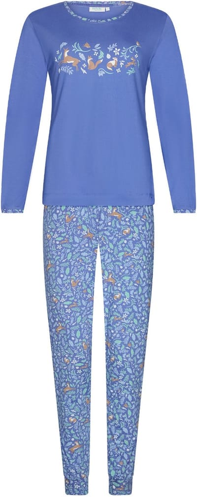 Rebelle - Forest Animal - Pyjama - Bio Katoen - Blauw - Maat 38
