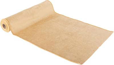 ARTYFETES - Wasbare tafelloper van crèmekleurig fluweel 28 cm x 3 m herbruikbaar voor feest
