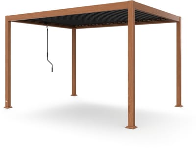 Blumfeldt Zwembad Pergola 3x4 m - Verstelbaar lamellendak, UV-bescherming, Aluminium frame, Roestbestendig, Weerbestendig, Ideaal voor terras & tuin, Kan het hele jaar door worden gebruikt - voor Tuin - Opzetzwembad - Pool - Bubbelbad