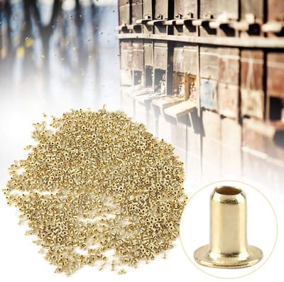 Dailygoods- Bijenteelt Gereedschap 1000 Stuks - Messing Nestframe Oogjes - Bijenkorf Nestdoos - Imkers Uitrusting - Cuprum Materiaal - Essentiële Accessoires