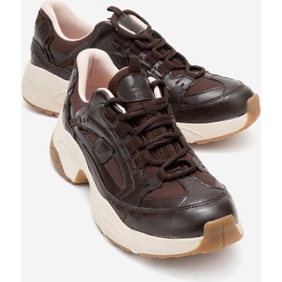 Bambi Bedrukte Mesh Sneakers Dames