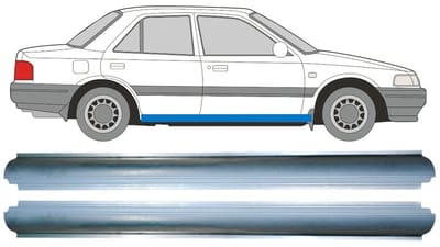 Reparatie dorpel voor Mazda 323 BG 1989-1994 / Links = Rechts / Set