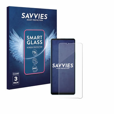 3 Stuks Savvies Screenprotector - geschikt voor Sony Xperia 10 VI - beschermfolie glas transparant