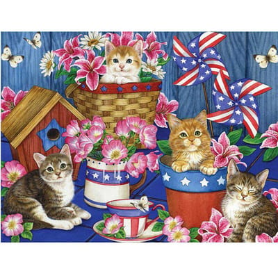 Ambachten Kat 5D Diy volledige ronde diamant schilderij kruissteek dier diamant borduurwerk 20X30CM pink