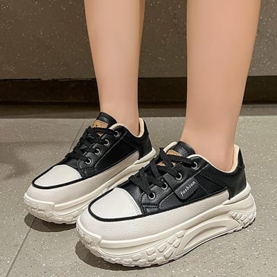 Papa Schoenen Kinderen Lente en Herfst Platform Nieuwe Casual Sport Dames Schoenen Student Hardloopschoenen 40