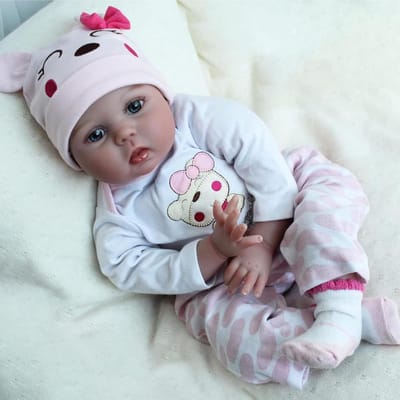 Reborn Babypop Meisje - Levensgetrouwe Pop Peuter - Spelen en Knuffelen - Handbeschilderde Details - 50 centimeter - Rood