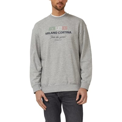 s.Oliver Sweatshirts Grey/black Maat: S | Sweaters Outlet | Heren | Grijs