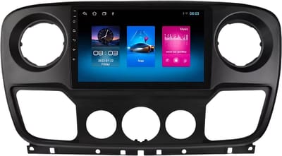 Autoradio met bluetooth - Carplay - Voor Nissan NV400/ Opel Movano/ Renault Master III (2010-2021) - Geschikt voor Apple en Android - Stereo - Navigatie - Navigatiesysteem auto - 1GB 16GB