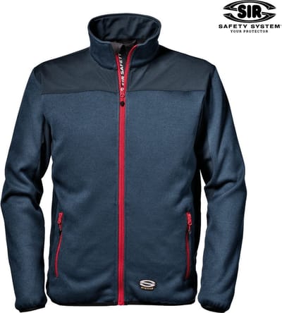 SIR SAFETY DIRECTOR Softshell Werkjas HEREN Veiligheidsjas Marineblauw - Winddicht - Elastische Boorden - Zakken Met Rits
