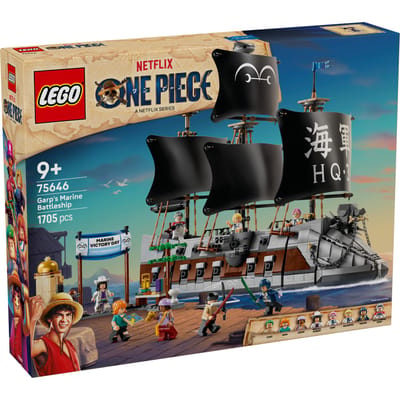 LEGO ONE PIECE Het Slagschip van Garp Piraten Speelgoed voor Kinderen 75646
